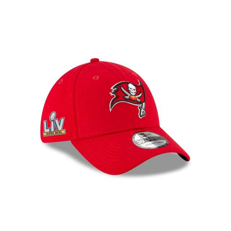 NFL Tampa Bay Buccaneers Super Bowl Lv Side Patch 39Thirty Stretch Fit (NBP2381) - Blue New Era Caps